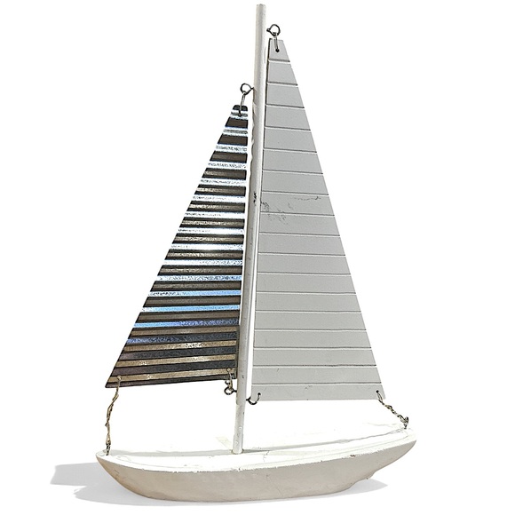 Hand Crafted Other - Distressed, hammered metal/wood, sailboat decor. 
New